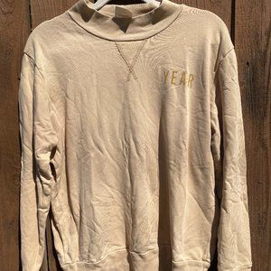 Year of Ours Yellow Crewneck Sweatshirt, Small